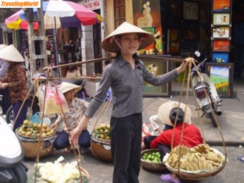 Vietnam: Vietnam_0136 / Marktfrauen in Hanoi
