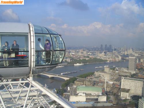 Grobritannien: CIMG4718 / Blick vom London Eye auf die Stadt