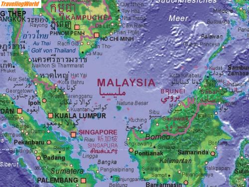 Malaysia: map-malaysia / Karte Malaysia