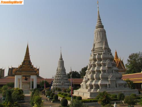 Kambodscha: Kambodscha u. Thailand 18.02.-14.03.2008 1031 / Königspalast und Silberpagode in PP