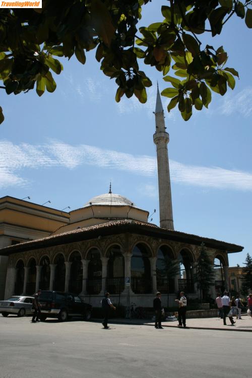 Albanien: Tirana-Et`hem-Bey-Moschee-m / Tirana-Et`hem-Bey-Moschee