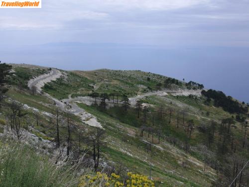Albanien: llogara-Pass 1 / Über den Llogora Pass Richtung Himare und Sarande