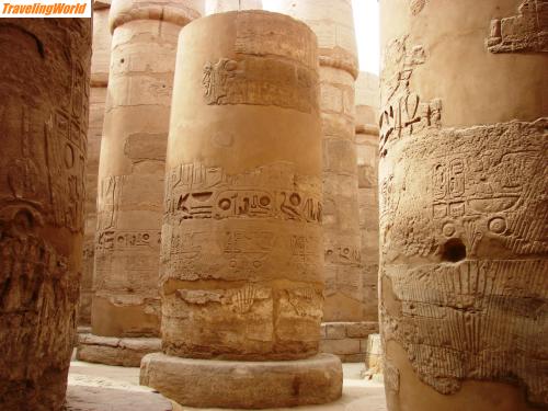gypten: DSC08070 / Säulenhalle von Karnak
