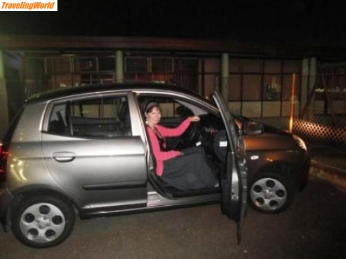 Sdafrika: Jeah mit unserem ersten geliehenen Wagen Kia Picanto / erster Mietwagen und ab zur Partymeile Longstreet
