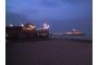 Grobritannien: pier strand nacht