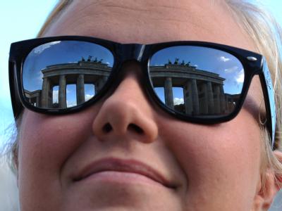 Touristin in Berlin