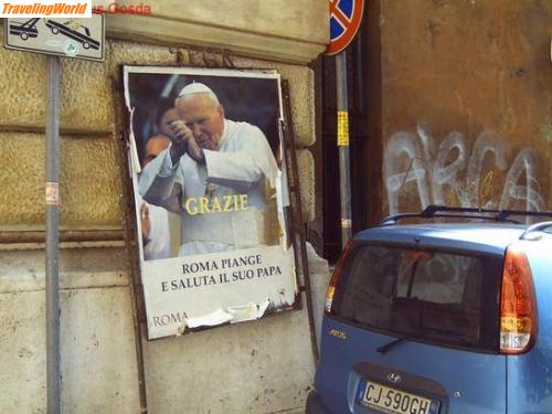 Italien: ©romapiangeromecries2005 / Abschied von Johannes Paul II