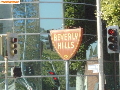 USA: Amerika 001 / Ortstafel von Beverly Hills :-)