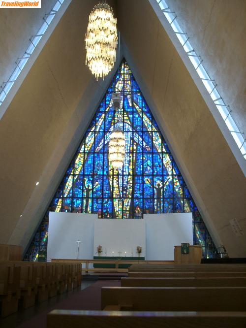 Norwegen: 092000181 / Eismeerkathedrale Tromsö innen