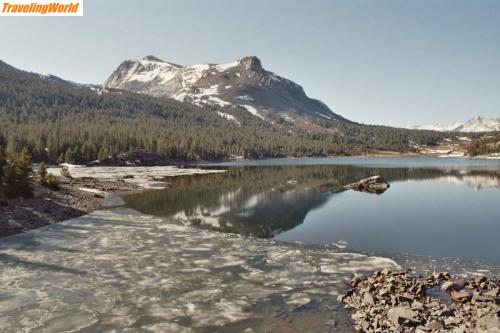 USA: Tenaya Lake 1 / 12. Tag: Yosemite NP - Tenaya Lake an der Tioga Pass Road