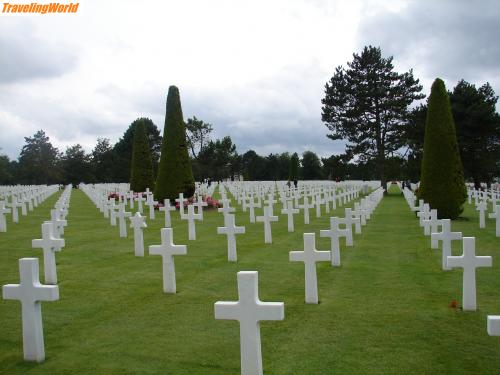 Frankreich: DSC01678 / Amerikanischer Soldatenfriedhof Omaha Beach in der Normandie