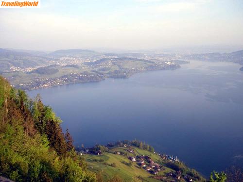 Schweiz: Bürgenstock 018-1 / Blick vom Bürgenstock auf den Vierwaldstättersee