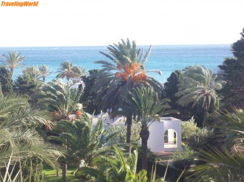 Tunesien: 100_3458 / Ausblick aus dem Zimmer im Hotel Lido Nabeul