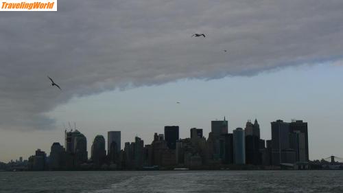 USA: 35 / Wir durften bei Gene uebernachten auf Staten Island. Jedesmal mit der Ferry von Manhatten uebersetzen. Super Blicke auf  Downtown.