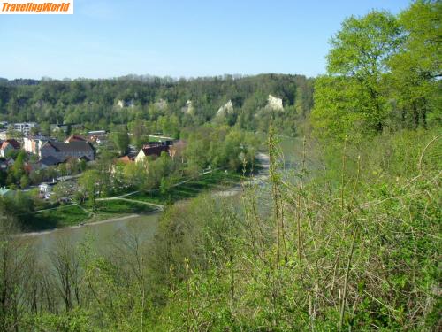 Deutschland: Fahrradtour pro Organspende 2008 084 / 27.04.2008 Wasserburg und der Inn