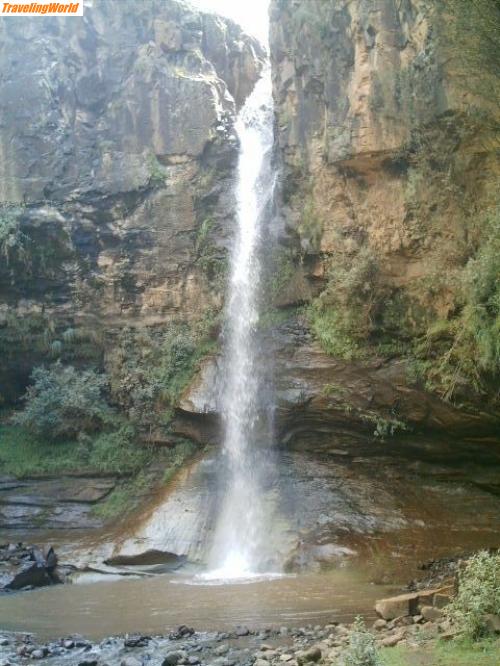 Lesotho: 543 / Wasserfall in der Nähe der Malealea Lodge