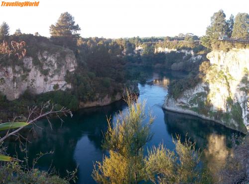 Neuseeland: waikatodurchbruch / Waikatoriver Durchbruch bei Taupo