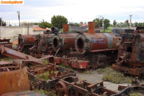 Argentinien: Lokfriedhof / Lokfriedhof in Rio Gallegos