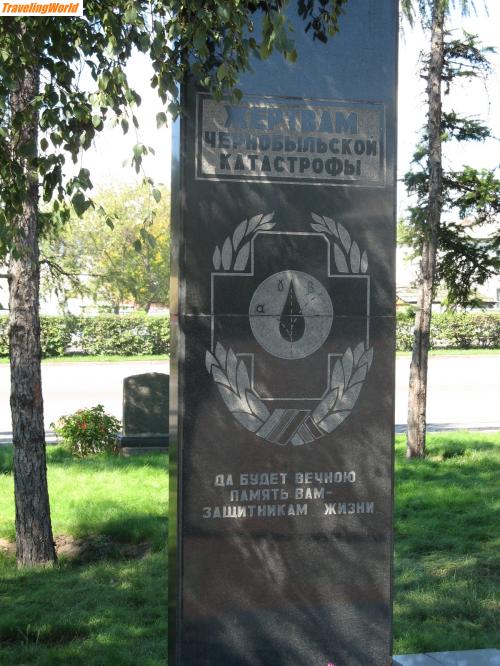 Russland: IMG_0258 / Gedenkstein für die Opfer von Tschernobyl