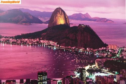Brasilien: DSC_0634 / Der Zuckerhut im Abendrot