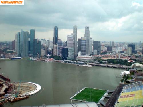 Singapur: DSCN0196 / Blick vom SIngapore-Flyer auf die Skyline