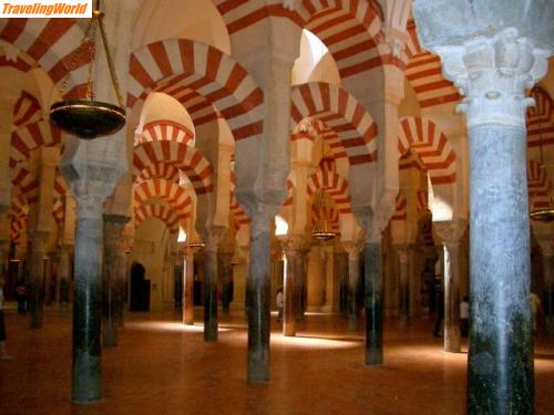 Spanien: Andalusien  Mai o4 mit Schröders, Sevlla.Cordoba, Granada, Malla / Röm. Säulen tragen die 2 geschossigen Arkaden.