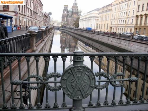 Russland: M.P.09.07 442 / Schönes Brückengeländer am Kanal zur Blutkirche