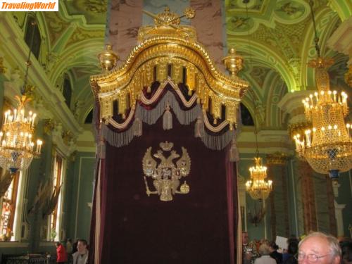 Russland: M.P.09.07 295 / Zarentron in der Kirche