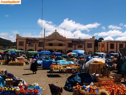 Mexiko: BA066733 / Indigener Markt in Chamula