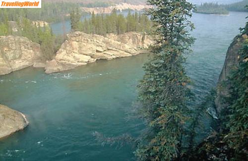 USA: Yukon - Stromschnellen bei Carmacks / Yukon- Stromschnellen bei Carmacks