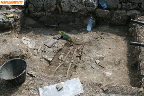 Albanien: Ausgrabung-2 / Arbeit durch Engl.Butrint Foundation von Archäologen der Univ. Norich