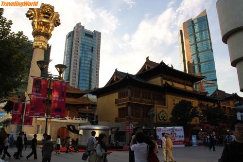 China: jin an tempel / jin an tempel, 2 strassen von unserem commpount entfernt