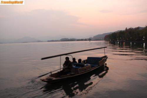 China: bootsonnenuntergang / 