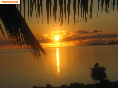 Seychellen: Seychellen Fotos 173 / Sunset in Praslin