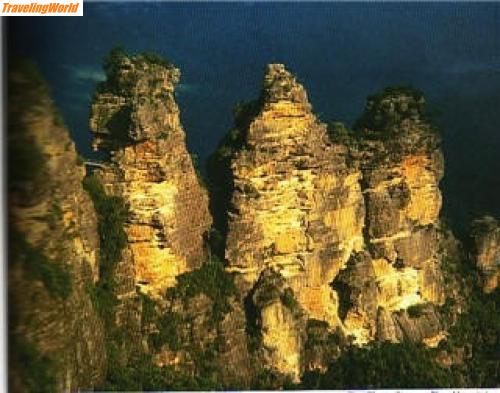 Australien: 3Schwestern / Die 3 Schwestern in den Blauen Bergen bei Sydney
