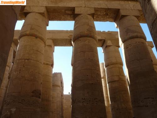gypten: 003da / In Karnak bei Luxor