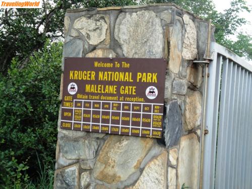 Sdafrika: Eingang Malelane Gate / 