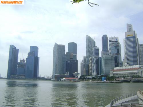 Singapur: DSC02450 / Blick auf den Hafen in Marina Bay