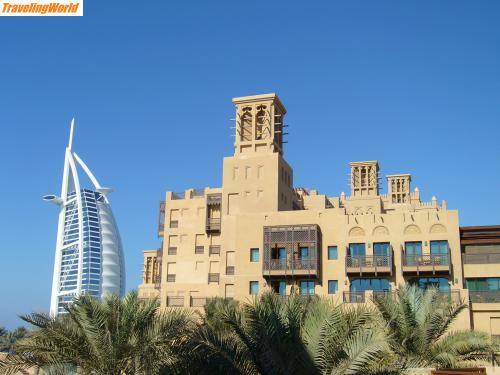 Vereinigte Arabische Emirate: P1010373 / Burj Al Arab und Madinat Jumeirah