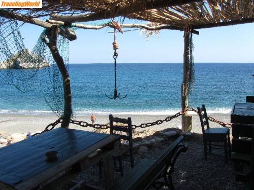 Griechenland: IMG_3696 / Strandbar im Norden der Insel