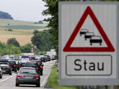 Stau auf der Autobahn