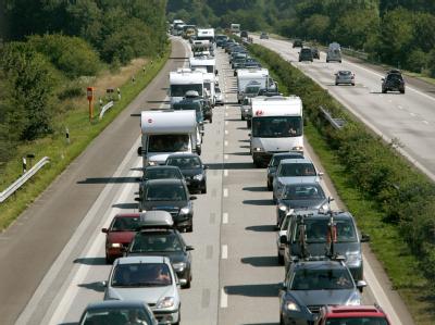 Stau auf der Autobahn 7