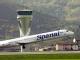 Flugzeug der Linie Spanair beim Start